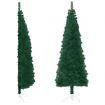 Slim Artificial Half Christmas Tree with Stand Green 240 cm