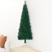 Slim Artificial Half Christmas Tree with Stand Green 240 cm