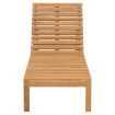 Sun Lounger Solid Wood Teak