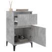 Bedside Cabinets 2 pcs Concrete Grey 40x35x70 cm