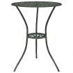 3 Piece Bistro Set Cast Aluminium Green