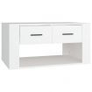 Coffee Table White 80x50x40 cm Engineered Wood