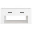 Coffee Table White 80x50x40 cm Engineered Wood