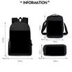 Pokemon Schoolbag Cartoon Cute Pikachu Primary School Student Backpack+Shoulder Bag+Pencil Case