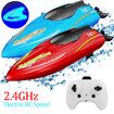 2.4GHz Fast RC Boats Mini RC Boats Water Toys for Pools and Lakes Color Blue