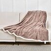 Dog Blankets Waterproof for Small Dogs Cat Blanket Washable Soft Plush Reversible Protector for Bed Couch Car Sofa(50*70cm-Taupe)