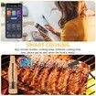 Wireless Meat Thermometer,450ft Meat Thermometer Digital,Smart APP Control Bluetooth Food Thermometer,Ultra-Sensitive Kitchen Thermometer with Thinner Probe for Cooking,Oven,Grill,BBQ