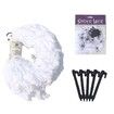 Halloween Decorations Outdoor Halloween Spider Web Decor Scary Giant Spider 100 Small Spiders Stretch Spider Webs for Outside Yard Party