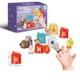 Toddler Learning Toys 6 Pcs Farm Animals Figures Montessori Toys for Toddlers, Counting and Sorting Toys, Birthday Gifts for Baby Girls Boys