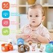 Toddler Learning Toys 6 Pcs Farm Animals Figures Montessori Toys for Toddlers, Counting and Sorting Toys, Birthday Gifts for Baby Girls Boys