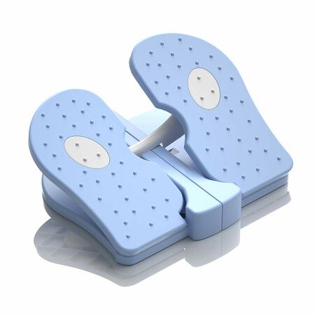 Mini Stepper,Under Desk Pedal Exerciser,Folding Colorful Foot Peddle,Physical Therapy Leg Exercisers Peddle,Relieves Varicose Veins (Blue)