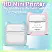 Mini Photo Printer For IPhone/Android,1000mAh Portable Thermal Photo Printer For Gift Study Notes Work Children Photo Picture Memo Color Blue