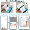 Mini Photo Printer For IPhone/Android,1000mAh Portable Thermal Photo Printer For Gift Study Notes Work Children Photo Picture Memo Color Blue