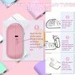 Mini Photo Printer For IPhone/Android,1000mAh Portable Thermal Photo Printer For Gift Study Notes Work Children Photo Picture Memo Color Pink