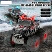 Amphibious RC Car 1:16 4WD OffRoad Remote Control Vehicle Double Sided Flip Driving Drift Rc Cars Suitable For Desert And Pool (Red)