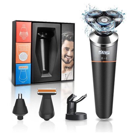 Electric Shavers for Men, 3 in 1 Rotary Men's Shaver, USB Quick Charging Electric Razor,IPX7 Waterproof