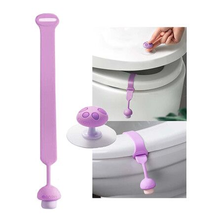 Toilet Seat Lifter, Handle Toilet Seat Lid Lifter Handle Toilet Seat Cover Lifting Handle (Purple)