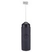 Milk Frother, Electric Stainless Steel Egg Blender, Whipped Cream for Home Kitchen Coffees, Smoothies (black)