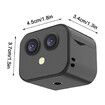 1080p Dual Lens WiFi Camera, Tiny Smart Cameras for Shops Pets with Night Vision Two way Intercom