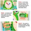 7in1 Montessori Educational Learning Toys, Kids Calendar Multifunctional Wooden Frog Teaching Clock, Weather, Season, Time, Week Toys for Kids 3+