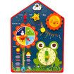 8in1 Montessori Educational Learning Toys, Kids Calendar Wooden Frog Teaching Clock, Weather, Season, Time, Week Toys for Kids 3+