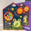 8in1 Montessori Educational Learning Toys, Kids Calendar Wooden Frog Teaching Clock, Weather, Season, Time, Week Toys for Kids 3+