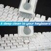 6 in 1 Keyboard Cleaner, Laptop Screen Cleaner for Airpod, Laptop, PC Monitor, TV, Earbud, Phone, Computer