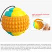 Dog Ball on a Rope Training Dog Treat Toy Ball Throwing Ball Interactive Outdoor Tossing for Pet Dog(Orange)