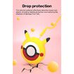 Silicone Case for Poke Ball GO Plus,Cute Rubber Case for Poke Ball GO Plus with Wrist Strap - Yellow