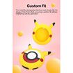 Silicone Case for Poke Ball GO Plus,Cute Rubber Case for Poke Ball GO Plus with Wrist Strap - Yellow