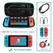 Carrying Case for Nintendo Switch,Travel Carry Cover Hard Shell Storage for Leaf Crossing NS Console and Accessories,Slim Protective Portable Travel Pouch Bag with 10 Game Card Slots for Girls Boys