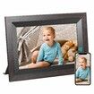 10.1 Inch Smart WiFi Digital Photo Frame 1280x800 IPS LCD Touch Screen,Auto-Rotate Portrait and Landscape,Built in 16GB Memory,Share Moments Instantly via Frameo App from Anywhere (All Black Wooden Frame)