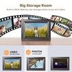 10.1 Inch Smart WiFi Digital Photo Frame 1280x800 IPS LCD Touch Screen,Auto-Rotate Portrait and Landscape,Built in 16GB Memory,Share Moments Instantly via Frameo App from Anywhere (All Black Wooden Frame)