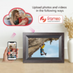 10.1 Inch Smart WiFi Digital Photo Frame 1280x800 IPS LCD Touch Screen,Auto-Rotate Portrait and Landscape,Built in 16GB Memory,Share Moments Instantly via Frameo App from Anywhere (All Black Wooden Frame)