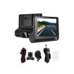 Dash Cam 1080P 3 Channel Front Inside Rear Camera Recorder Night Vision Loop Recording G-Sensor Parking Monitor 4inch Touch Screen