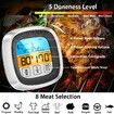 Waterproof Instant Read Digital Meat Thermometer for Meat, Long Probe for Cooking Heat Resistant Weather BBQ LCD Induction Thermometer