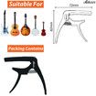 Heavy-Duty Guitar Capo for Classical Guitar, Ukulele, Mandolin and Banjo