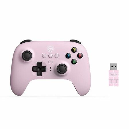 8Bitdo Ultimate 2.4g Wireless Controller With Charging Dock, 2.4g Controller for PC, Android, Steam Deck & iPhone, iPad, macOS and Apple TV (Pastel Pink)