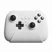 8Bitdo Ultimate Bluetooth Controller with Charging Dock, Wireless Pro Controller with Hall Effect Sensing Joystick, Compatible with Switch, Windows and Steam Deck (White)