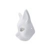 Cat Mask White Paper Blank Hand Painted Face Mask (Pack of 3)