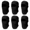 Balaclava Face Mask,Summer Cooling Neck Gaiter,UV Protector Motorcycle Ski Scarf for Men/Women (Black,6Pack)