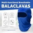 Balaclava Face Mask,Summer Cooling Neck Gaiter,UV Protector Motorcycle Ski Scarf for Men/Women (Black,6Pack)