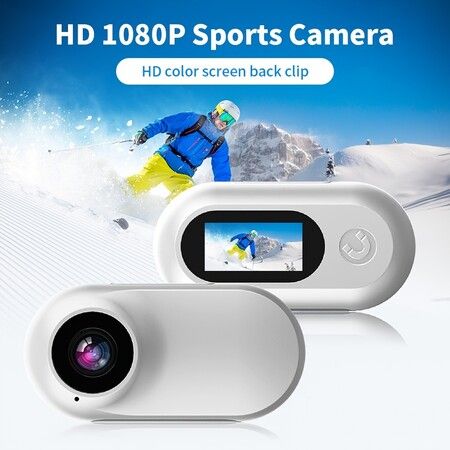 Small Action Camera, Portable Thumb Camera For Travel, Sports,Vlogging, With Portable Camera Accessories, Data Cable