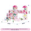 Doll Dream House Playhouse Furniture Princess Castle Toys Plastic Fairy Play Dollhouse Townhouse 15 Rooms 4 Storeys