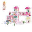 Doll Dream House Playhouse Furniture Princess Castle Toys Plastic Fairy Play Dollhouse Townhouse 15 Rooms 4 Storeys