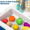 Kids Kitchen Sink Wash Tap Basin Faucet Playset Role Pretend Play Toy Imaginative Simulation Unit Automatic Water Circulation System