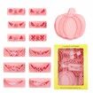 1 Set Pumpkin Stamp Cookie Cutter  Halloween Clay Cutters Biscuit and Sandwich Cutters  Food Grade for Cake