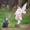 Fairy Wings Butterfly Wings for Girls Angel Wings Costumes for Cosplay Party with Skirt Crown Fairy Wand TUTU GLOVES Set