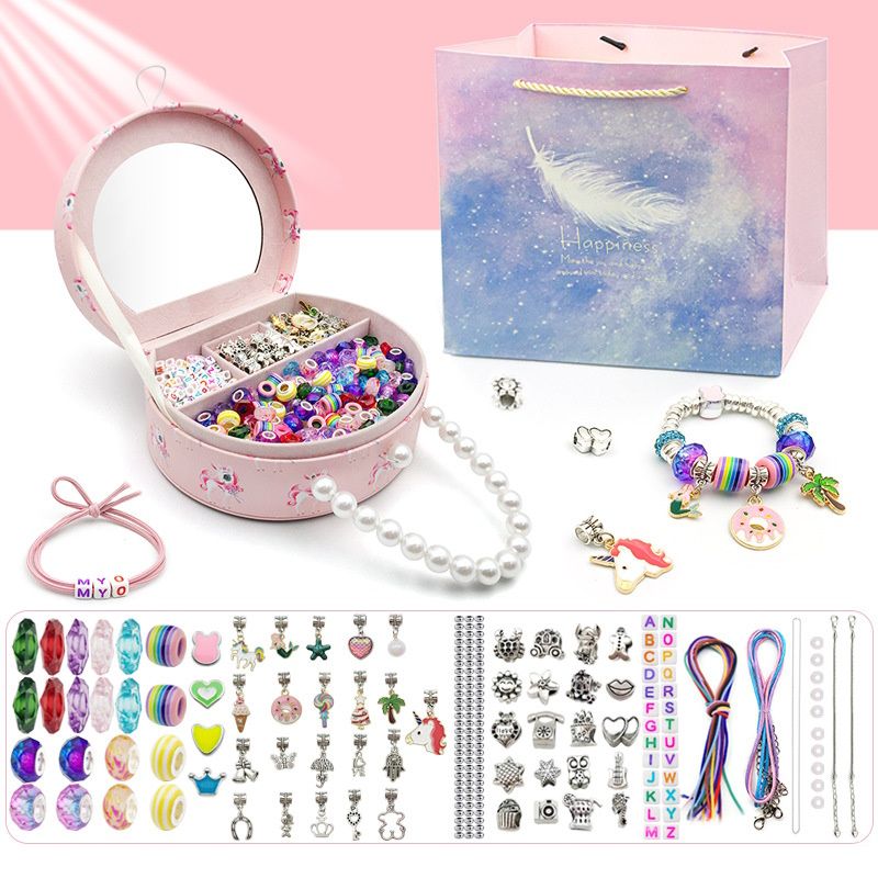 264pcs Bangle Bracelet Making Kit DIY Jewelry Making Kit and Supplies Expandable Charm Bracelets Pendants Plier Set Toy Art Craft Gift