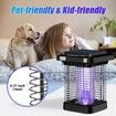 Insect Killer, Solar Charged Electric Mosquito Trap UV Mosquito Trap for Bedroom Dorm Garden Camping